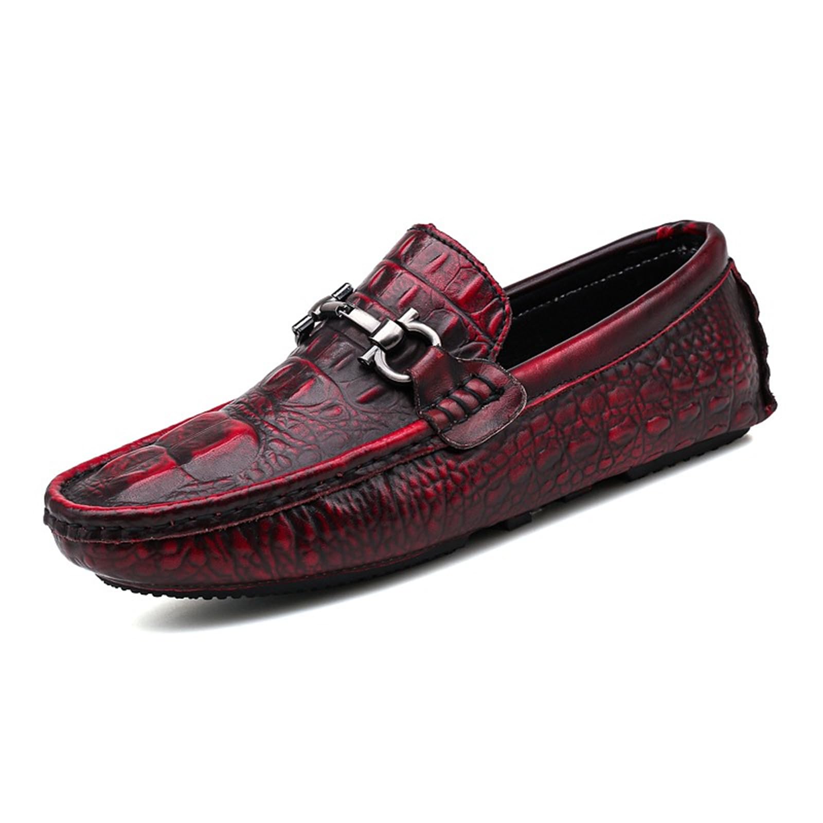 Men's Slippers Slip-On Loafers Leather Formal Wear Casual Open Back Business Casual Shoes