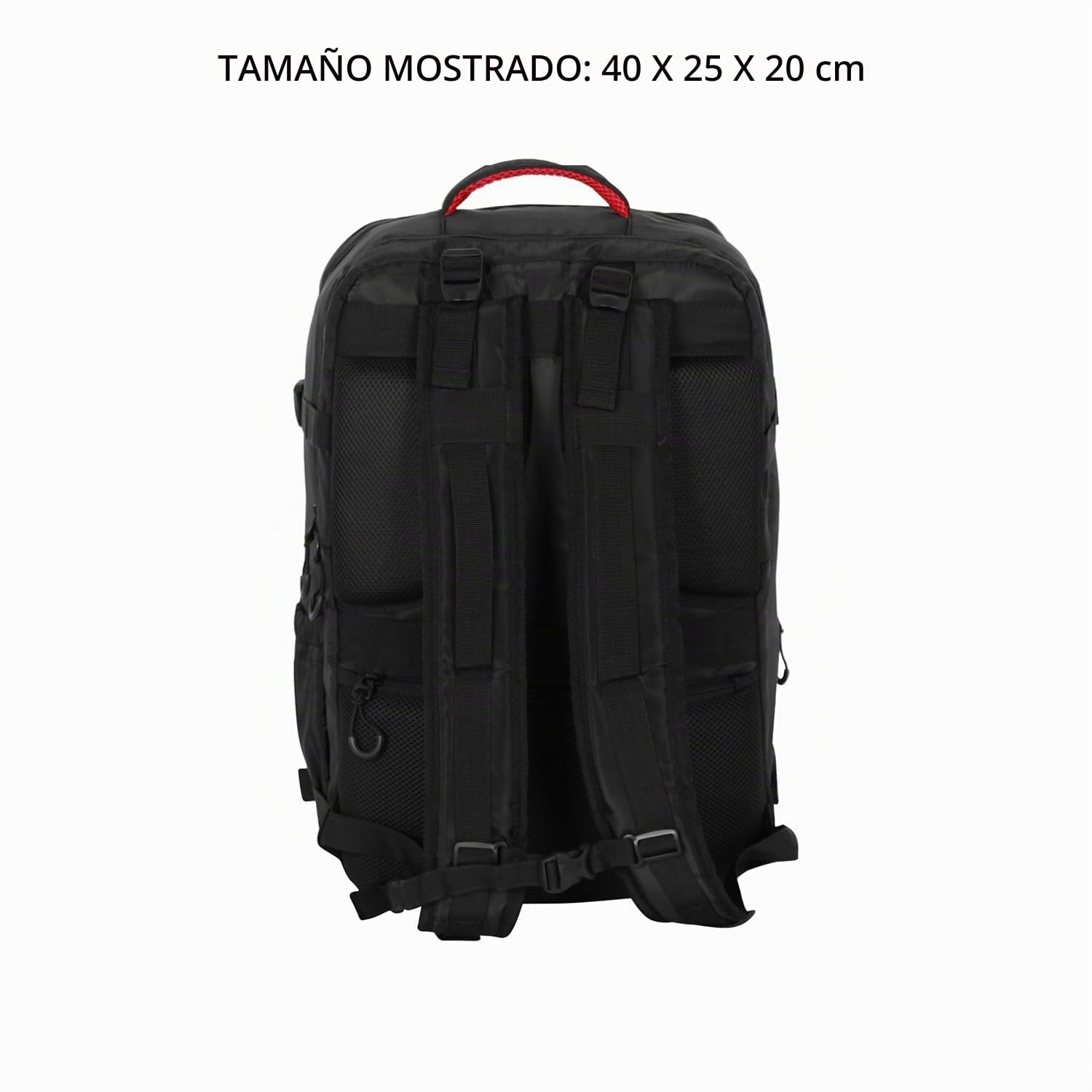 Naruto Clouds-Mochila Mercury Viaje Cabina Avión 40x20x25cm, Negro, Capacidad 20 L