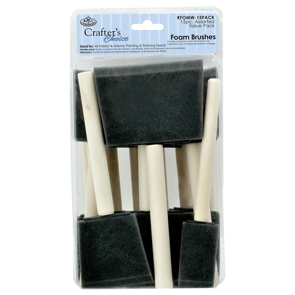 Royal Brush Value Foam Brush 15 Pack 090672335517