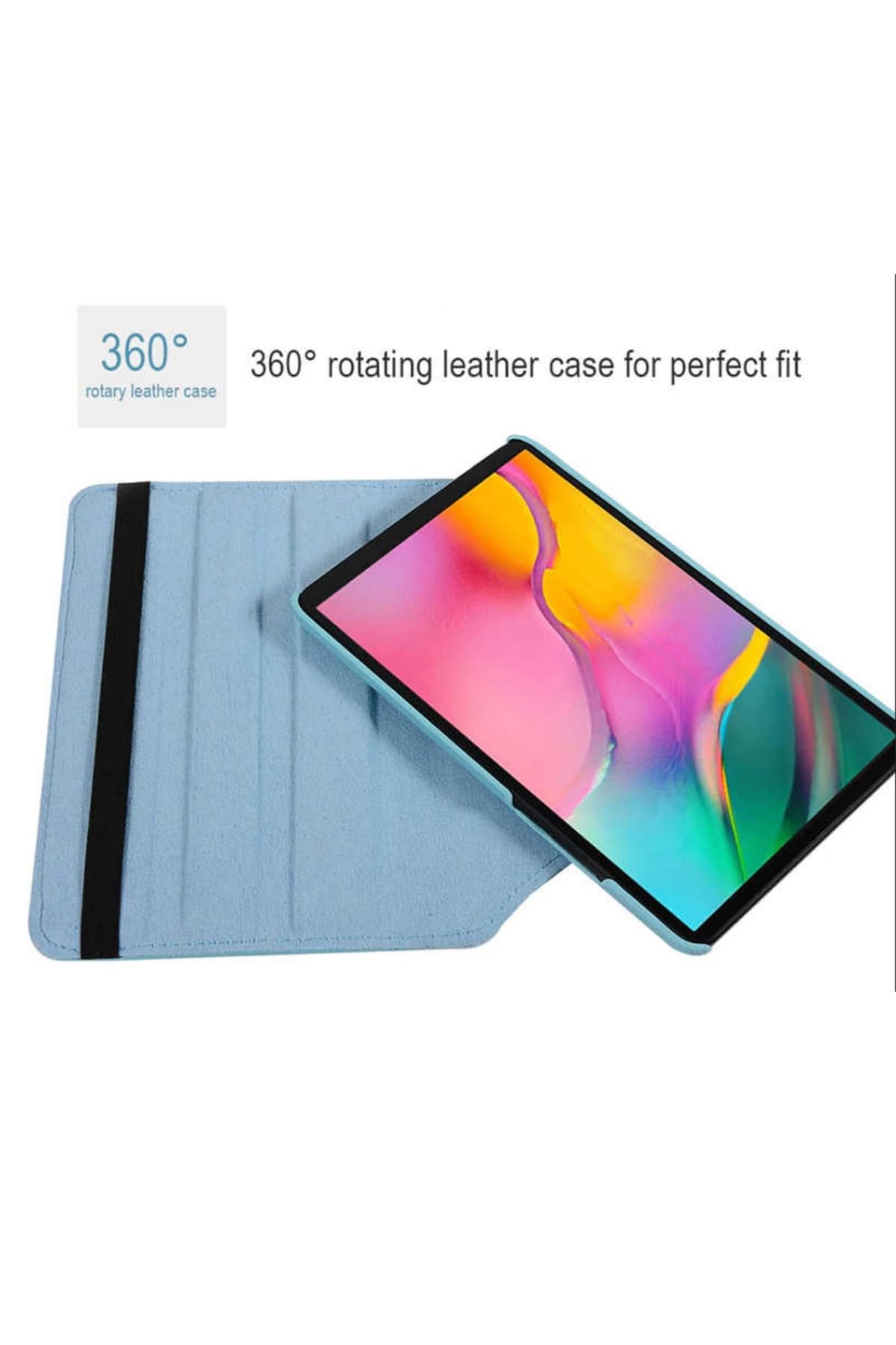 CONSTRAIN - Xiaomi Redmi Pad 10.6 Inç Tablet Kılıfı 360 Derece Dönen Standlı Tam ile Uyumlu Full Korumalı Case Cover - Mavi