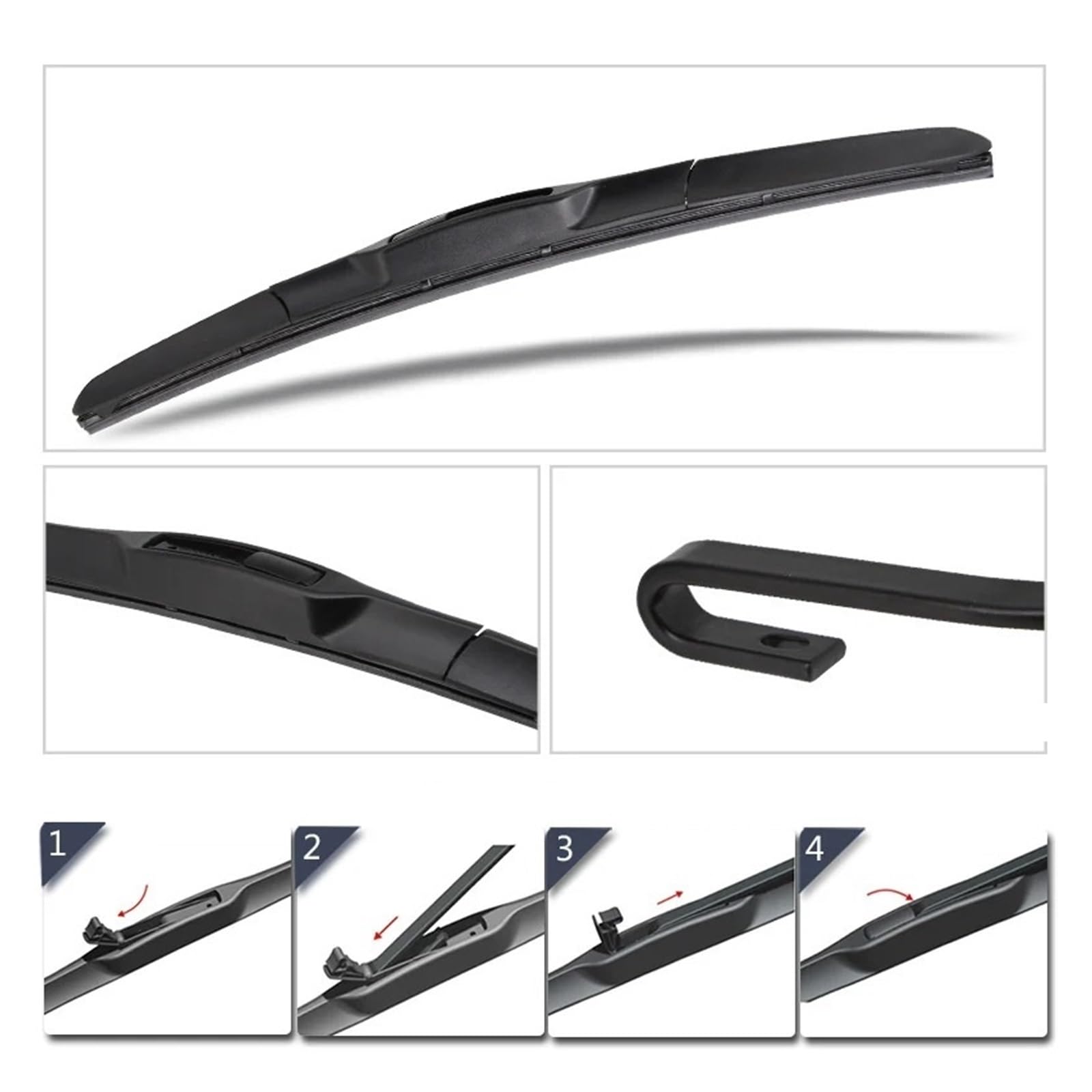 Set di spazzole tergicristallo Anteriori e Posteriori da 26"+20"+12" per Toyota Prado J 150 J150 2009-2020