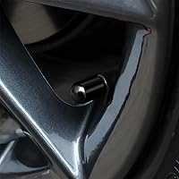 Vista 6 de Tapones para válvulas de neumáticos de automóvil, 4 tapas de vástago de válvula de aleación de aluminio, tapas de válvula de aire de neumáticos a