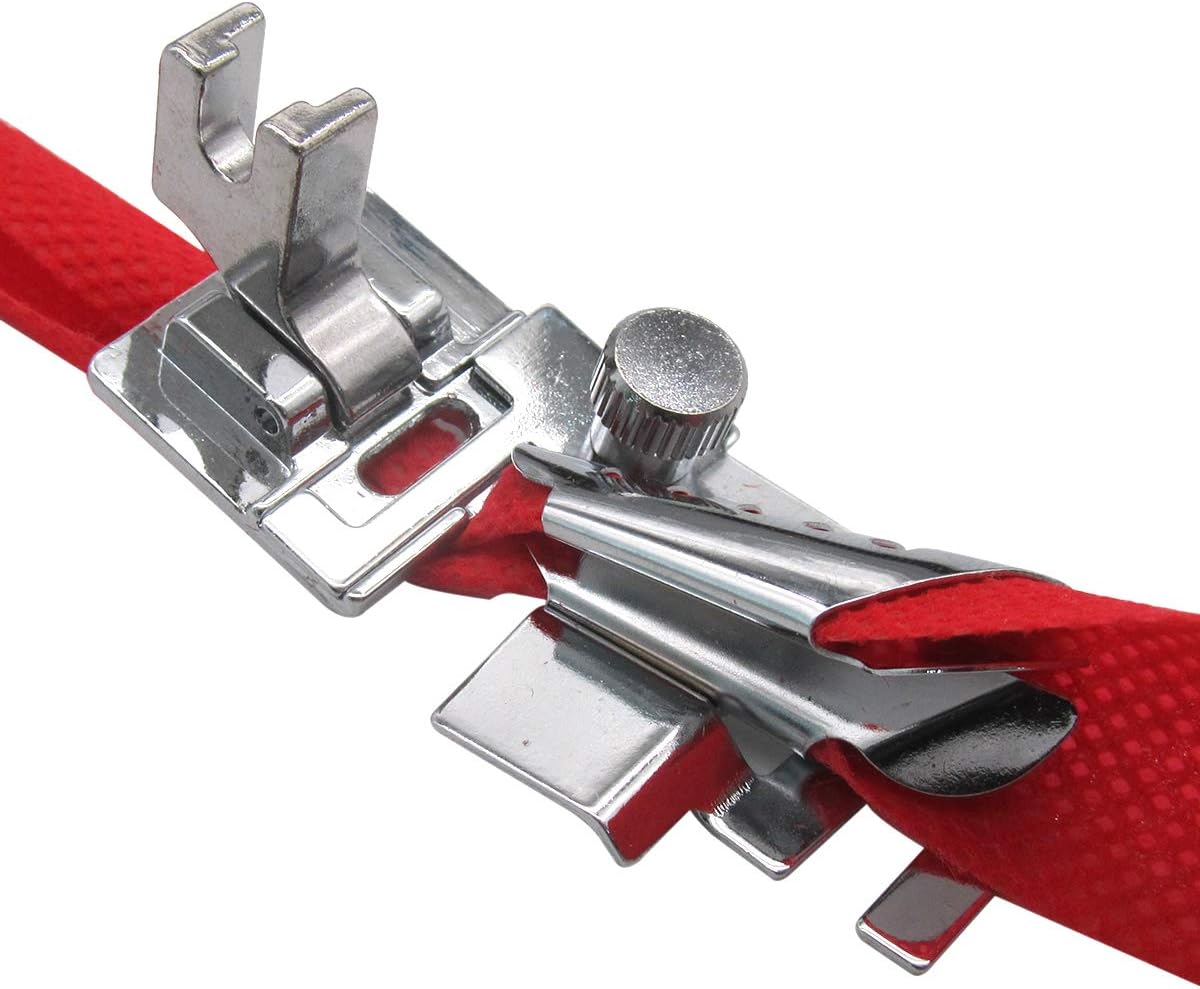 CKPSMS Brand -1PCS #820245096 Bias Binder Presser Foot Compatible with/Replacement for Pfaff Brand A,B,C,D,E,F,G,J,K and Most Low Shank Sewing Machine (Low Shank)