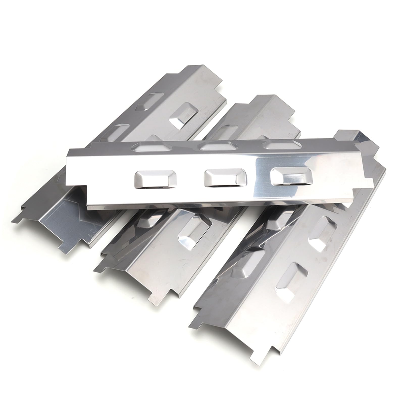 37 cm Heating Plate Replacement Parts, Flame Distributor for Enders, Barbecook, Uniflame, Charbroil, Outback & Other Models, Porcelain Steel Burner Cover, Gas Grill Accessories, Pack of 4