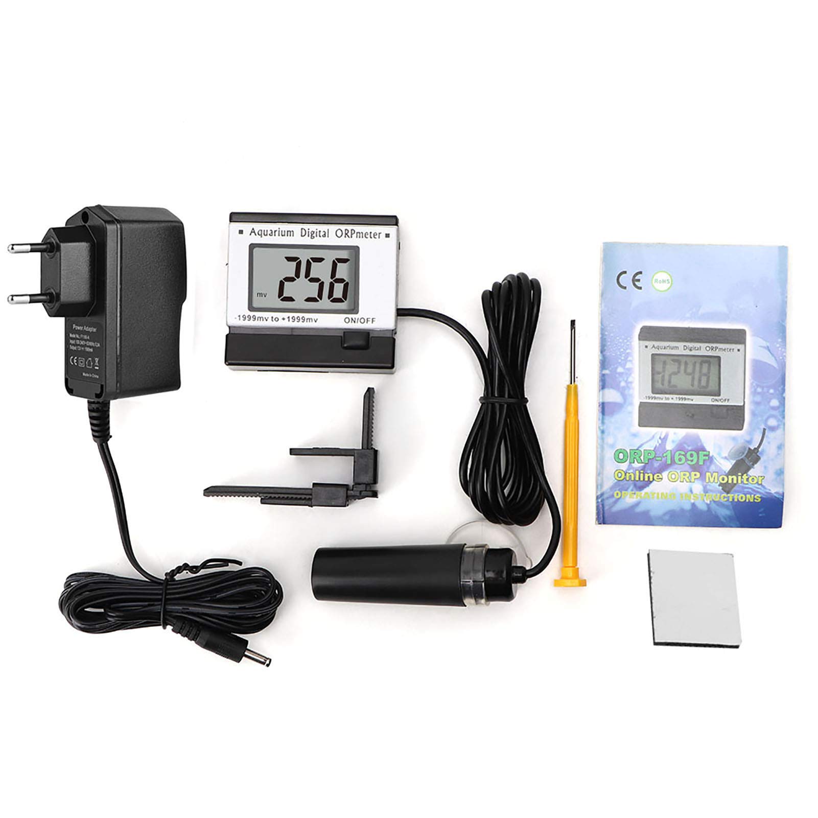 FTVOGUE ORP Water Tester Tester LCD Wyświetl Monitor Wodny Akwarium do Uzdatniania Wody w Laboratorium (wtyczka UE)