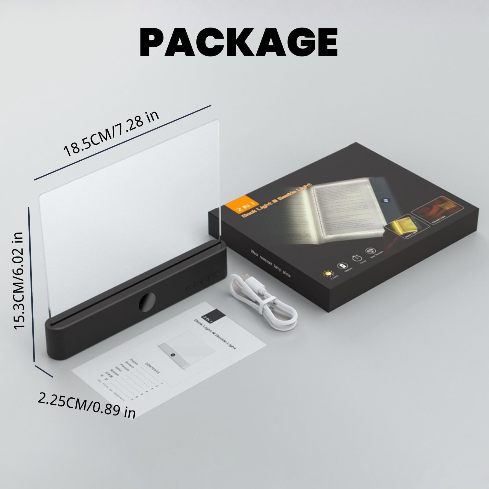 Lampe De Lecture, éCran Plat Intelligent Led Lampe Lecture,Lumiere Livre Multifonctionnel,Chargement Usb Avec Fonction Minuterie,Lampe De Lecture Pour Lire Au Lit Veilleuse,Pour Lecture Et éClaira