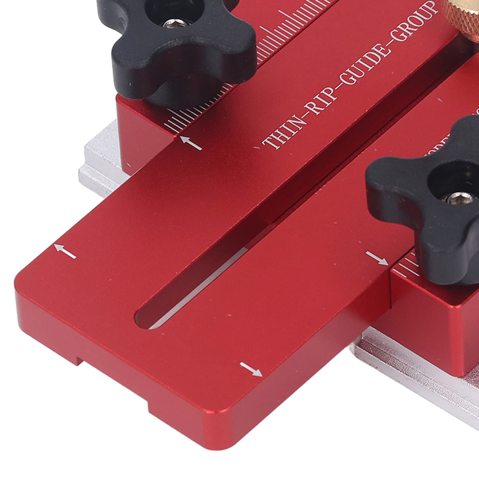 Thin Rip Jig, Herramienta de Guía de Plantilla de Sierra de Mesa de Límite de Corte Rápido con Pernos Ranurados en T para Repetir Cortes de Tiras Estrechas