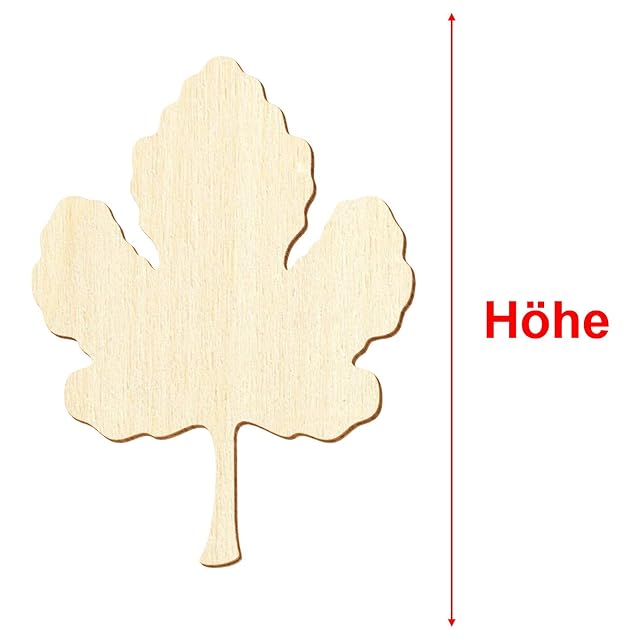 Foto 3 de 3 de Hoja de higo de madera para manualidades, 3 - 50 cm, tamaño: 40 cm, paquete con:1 unidad