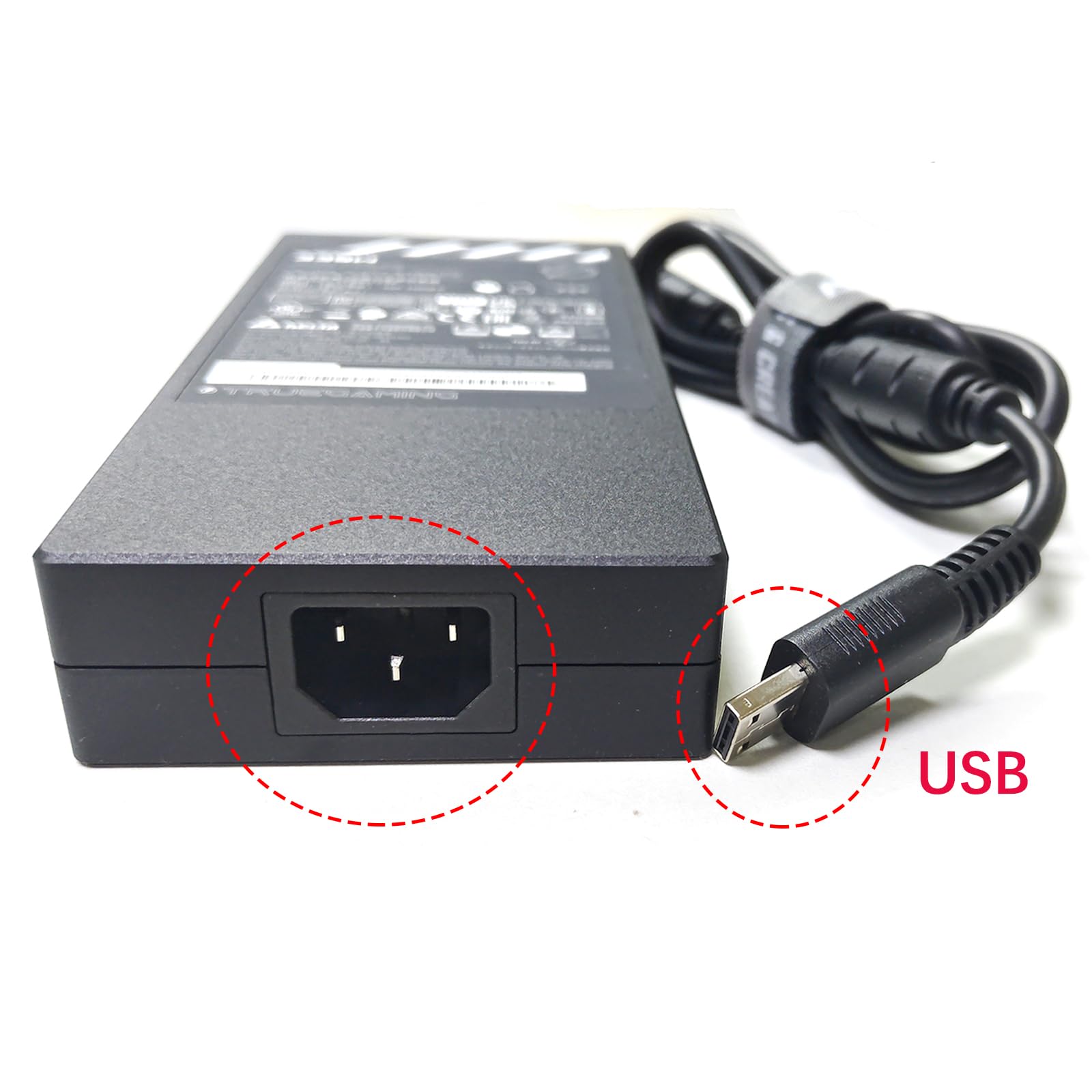 (USB) ADP-330GB D 330W 20V/16,5A Zasilacz Ładowarka do Laptopa do MSI Raider GE78HX 14VIG-600US RTX4090 GE68HX 14VIG 14VHG Titan GT77HX 13VI-042US Vector 16 HX 17 HX Rozmiar XS: