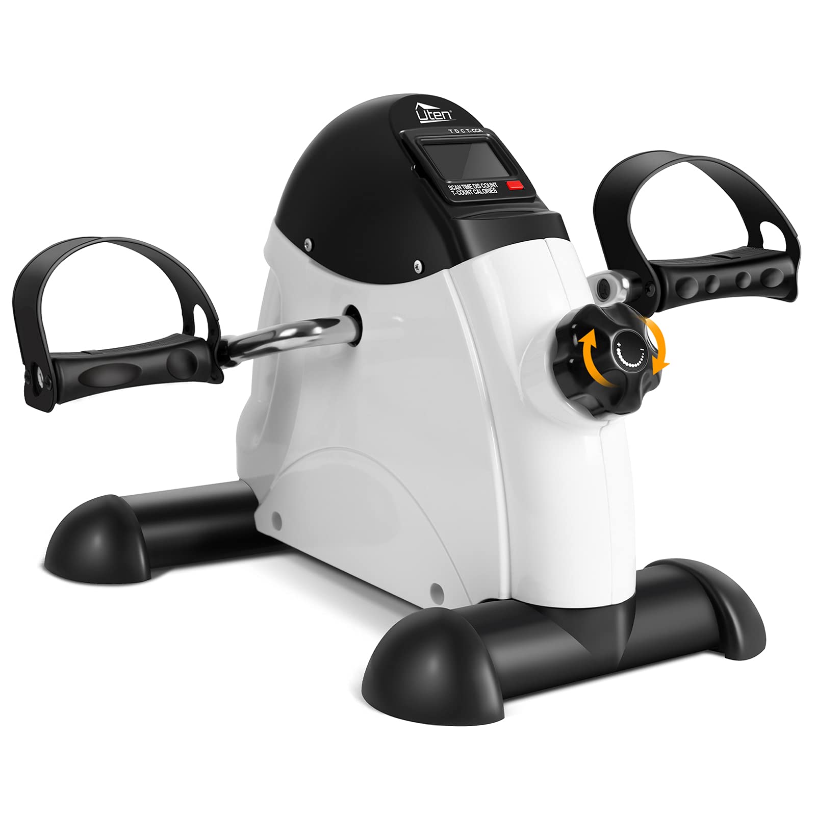 Mini Exercise Bike Pedal Exerciser Resistance Cycle Indoor Gym Black