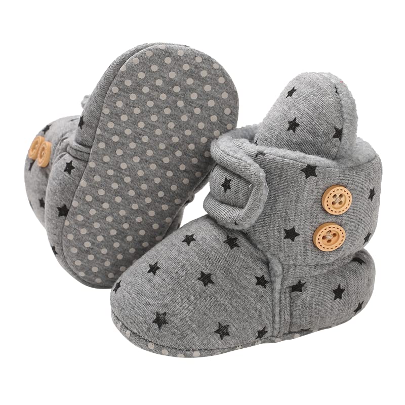 Baby Winterschuhe Mit Anti-Rutsch Sohle - Kuschelig Warm 0-18 Monate