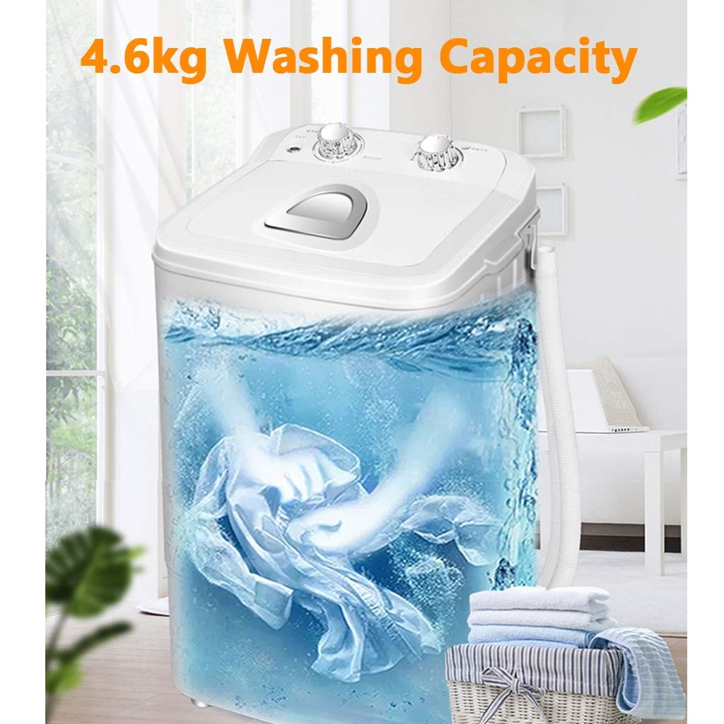 Pralka z suszarką wirową, pralka z pojedynczą wanną, pranie 4,6 kg, regulowany poziom wody, do apartamentu, hotelu, akademika/półautomatyczna