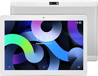 Lazmin112 10.1In Tablet, FHD 4G Calling Tablet for Android 12, 12GB RAM 256GB ROM Touch IPS Tablet, 5G WIFI, 8MP 20MP Dual Camera, 8800mAh, for Office Learning Gaming (Silver)