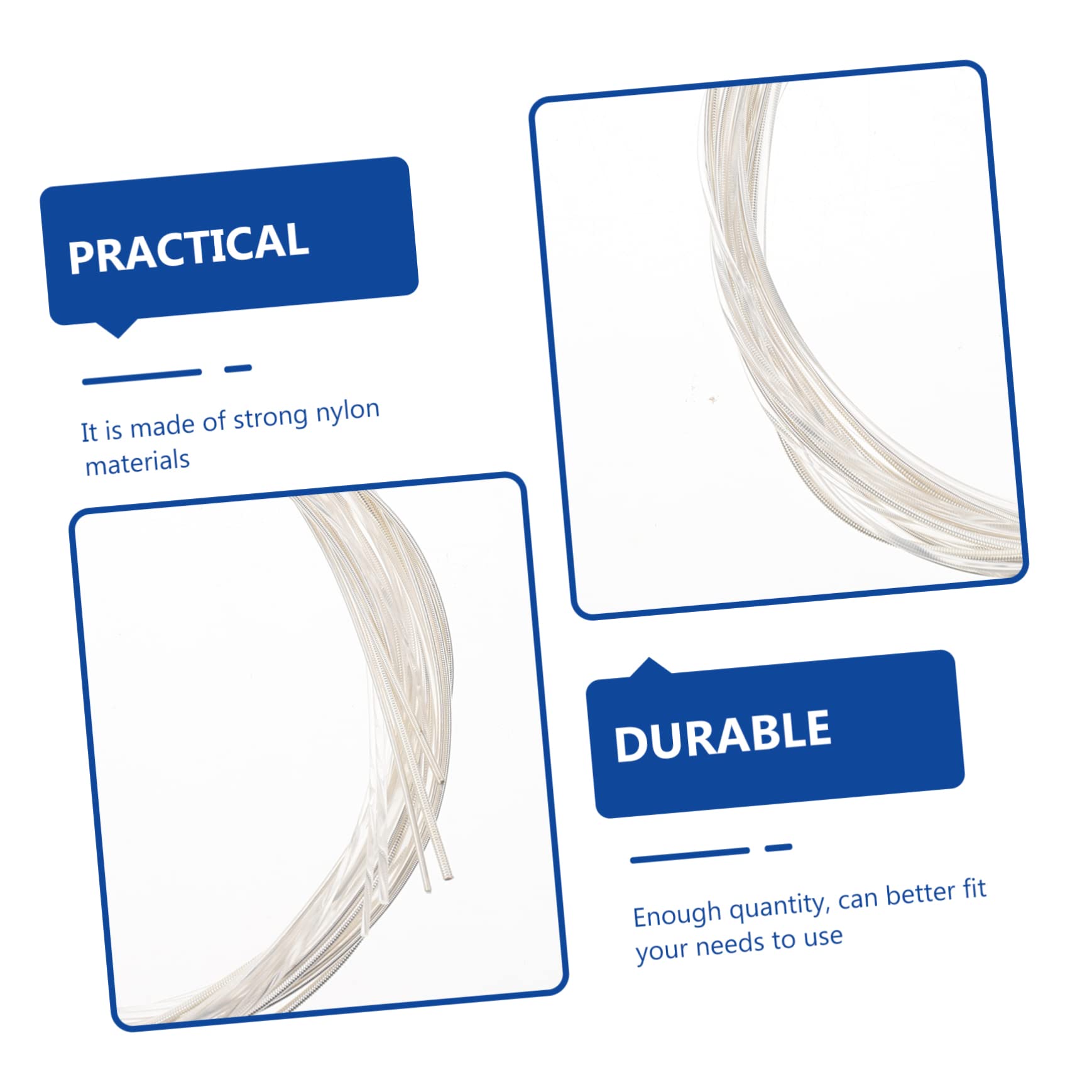 Wakauto Nylon Guitar Strings 10 Pack Classical Guitar Strings Coated Alloy Electroplated