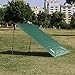 OUTRY Waterproof Multi-Purpose Tarp - Tent Stakes Included - Green- M - 5.9ft x 7.2ft / 1.8m x 2.2m, Lightweight Camping Picnic Ground Sheet Cover Cloth Mat Footprint Rain Fly Shelter Tarpaulin
