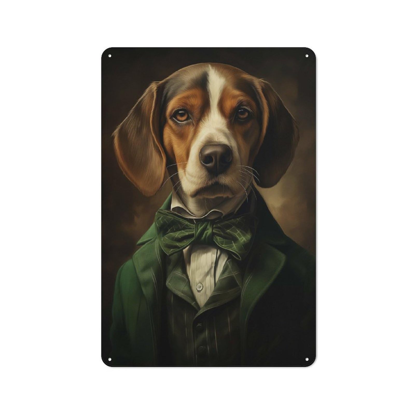 Junmoney Celtic Beagle Dog Vintage Tin Sign 30X20cm Featuring Porch Wall Decor For Patio Bar, Workshop, Shed Or Kitchen
