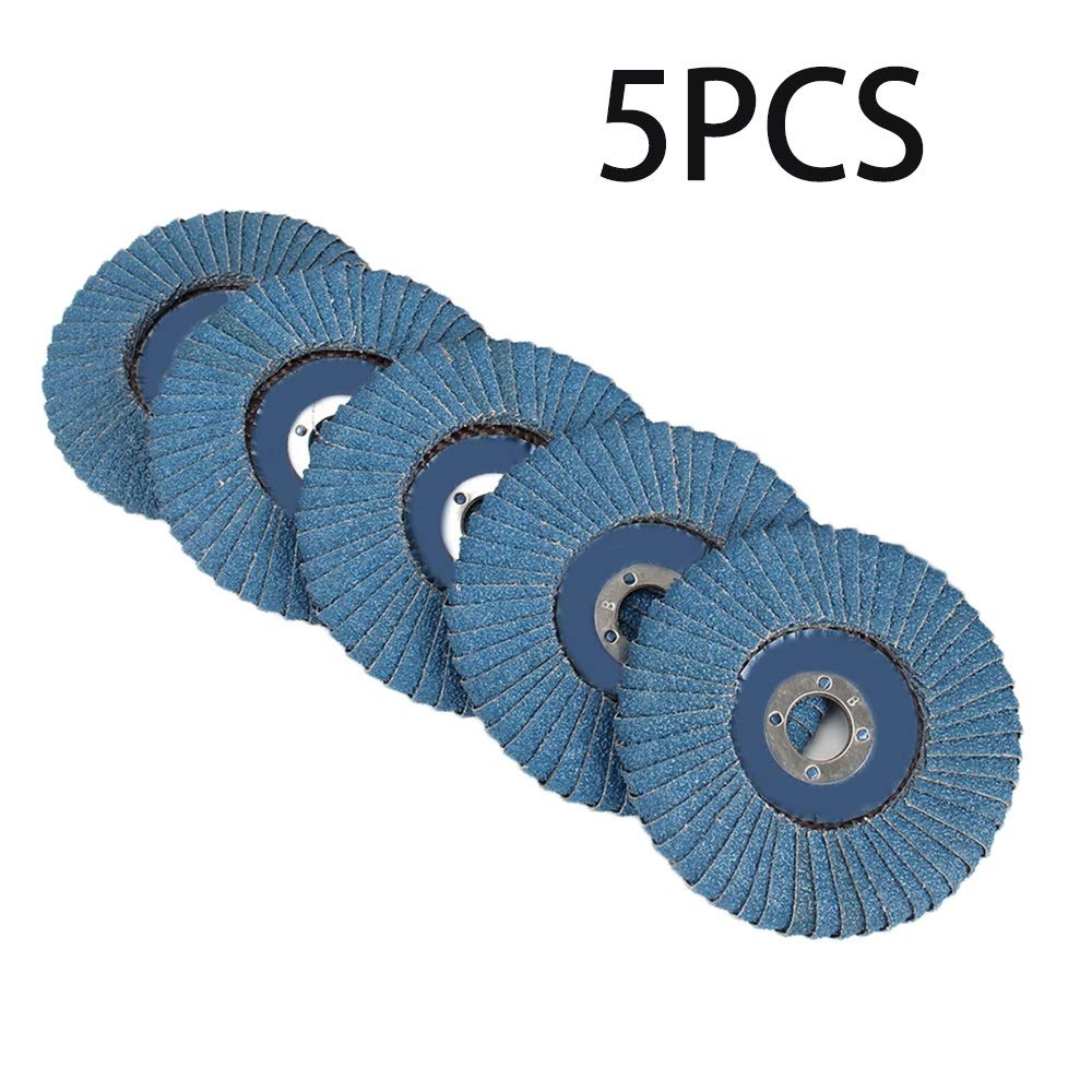 HHRFCS 5 sztuk 100mm metalowa tarcza szlifierska z tlenkiem cyrkonu do ściernic kątowych 60 Grit
