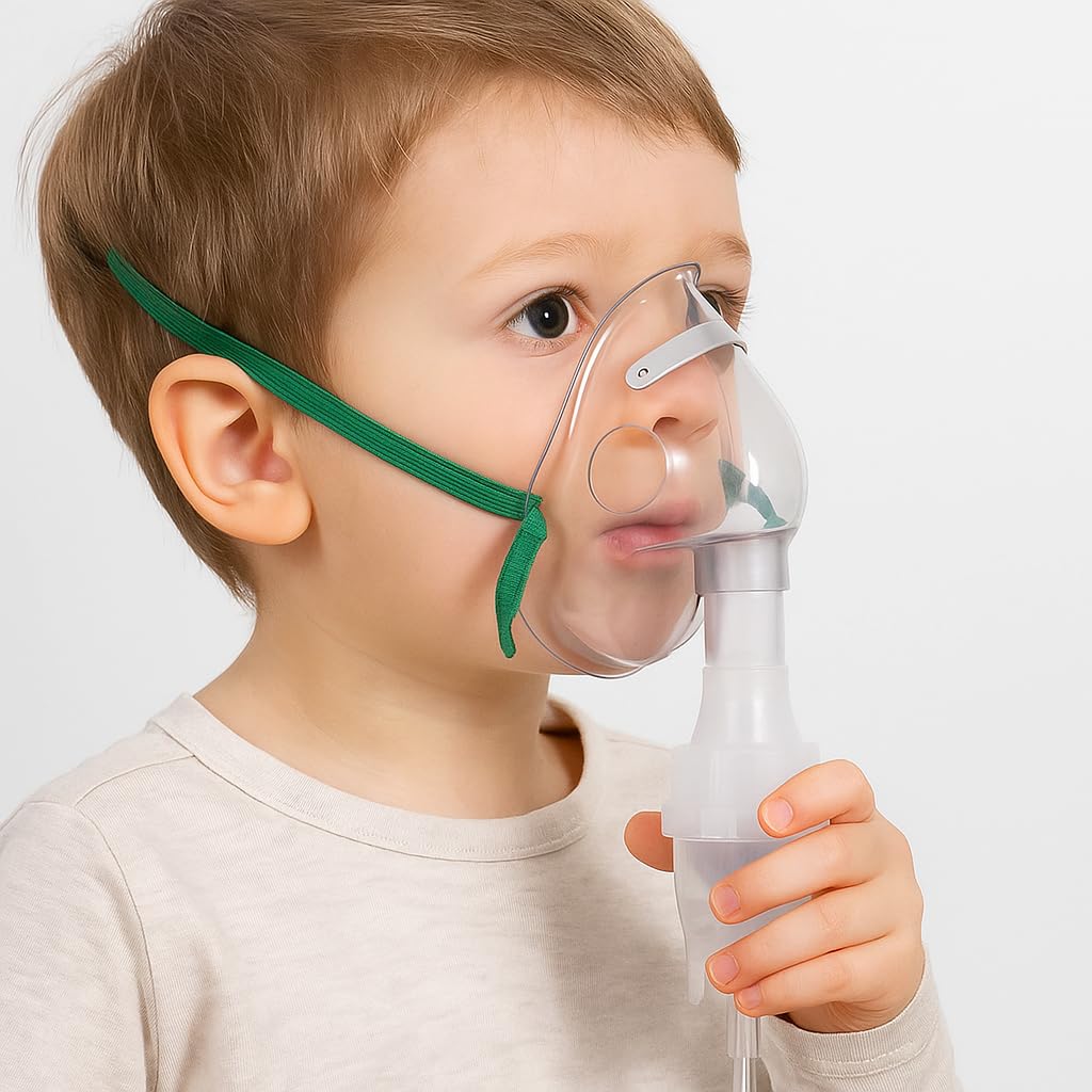App Life Kit Inalatore Aerosol con Maschera Bambini, Nebulizzatore, Tubo Flessibile, Dispositivo Medico di Classe I, Accessori Ricambio Universali per Dispositivi a Compressore