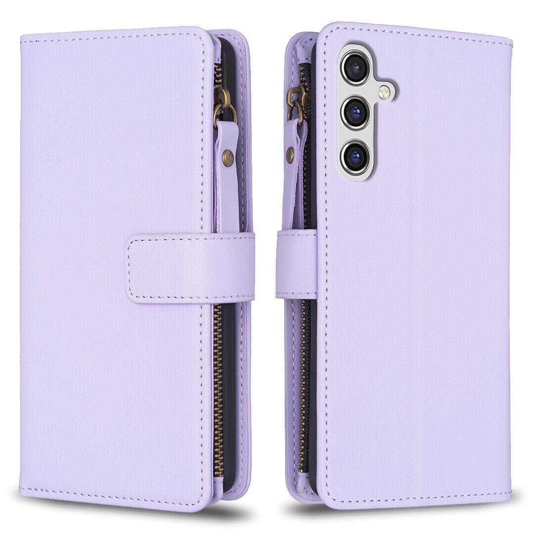 Étui portefeuille Galaxy A24 4G Samsung violet contre les chocs avec rabat - 8