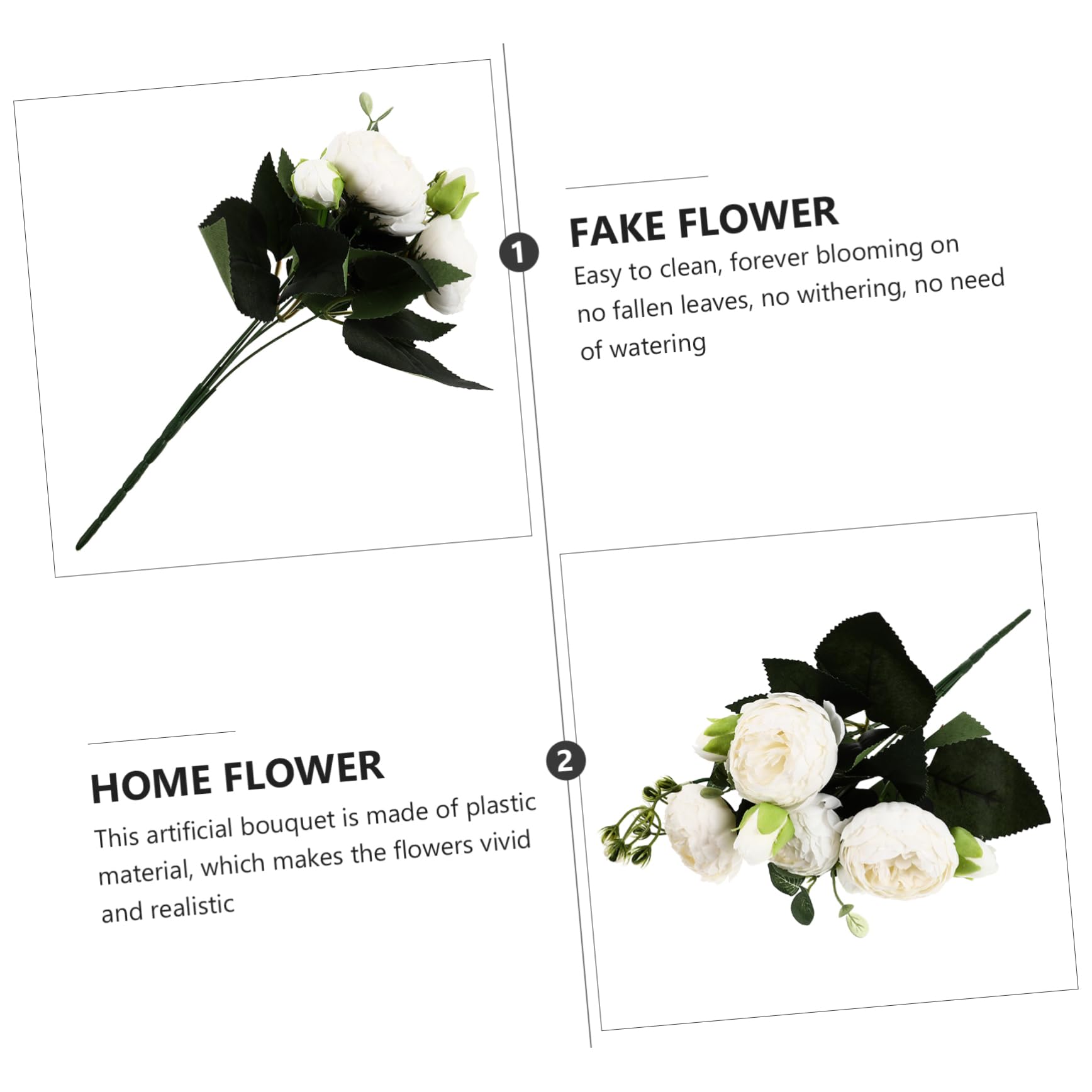 Zerodeko 6stücke Künstliche Pfingstrosen Blumenstrauß Für Hochzeit Und Heimdekoration Realistische Pflegeleichte Seidenblumen Für Stilvolle Arrangements Und Kreative -projekte