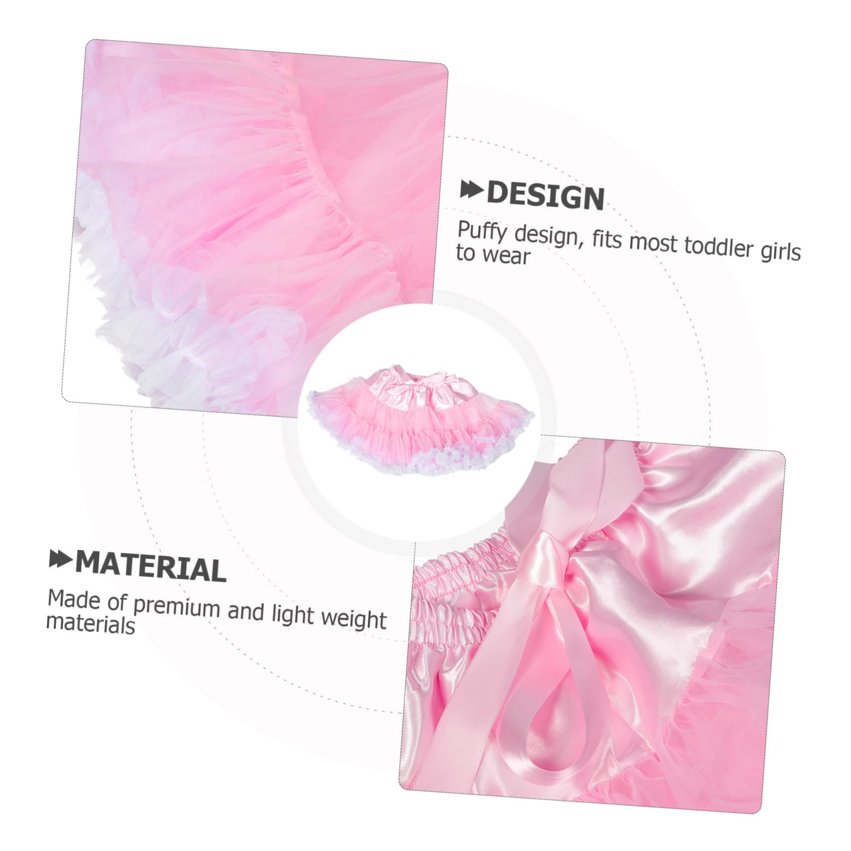 2 Pz gonna di tulle per bambini gonne a ruota gonna a campana skort da principessa rosa per ragazze tutù rosa gonne di tulle costume da bambino adulto le nuvole poliestere