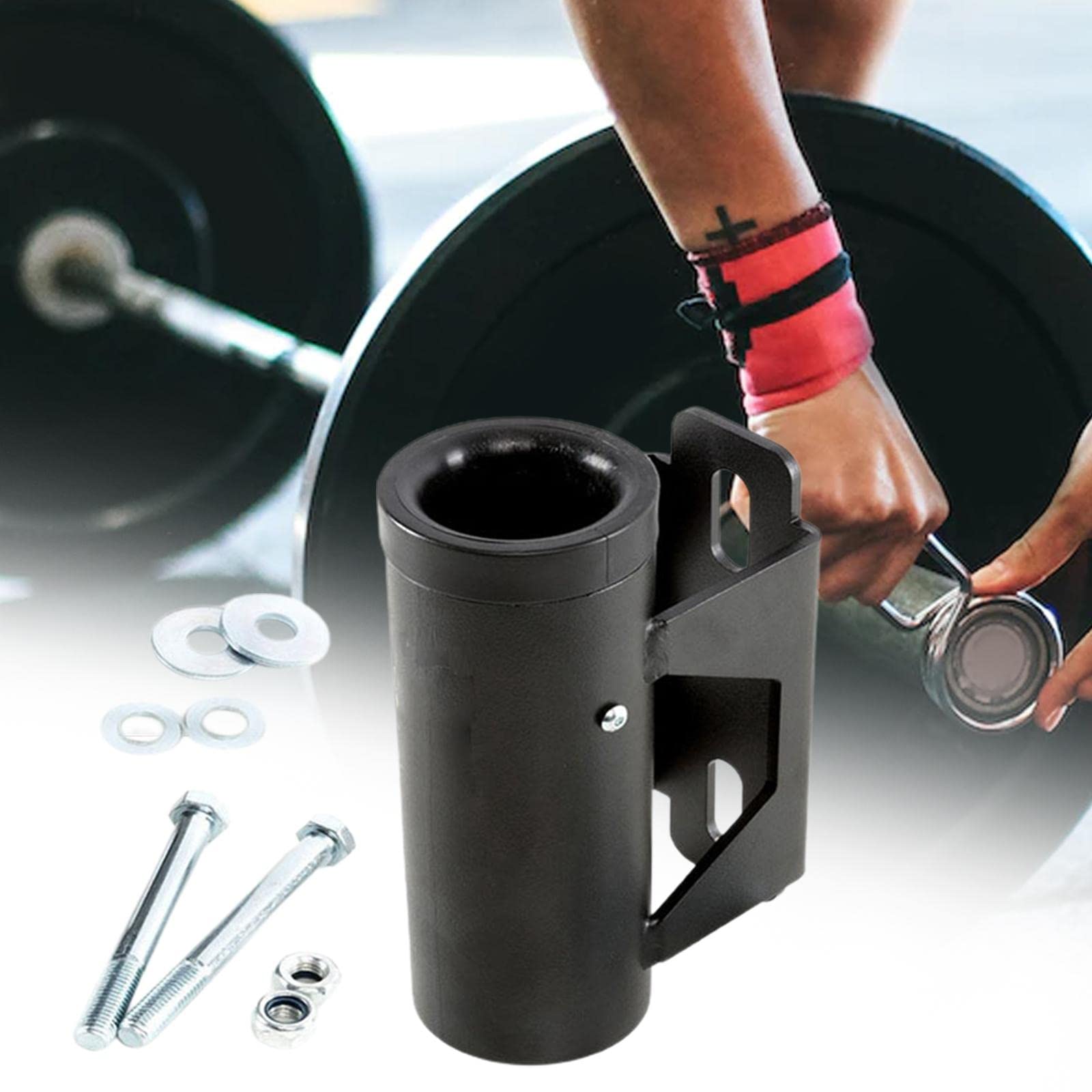 predolo Barbell Portadisco Staffa Organizzatore Supporto Portaoggetti Allenamento Allenamento Ferro Resistente Indicata per Palestra Casa O Garage