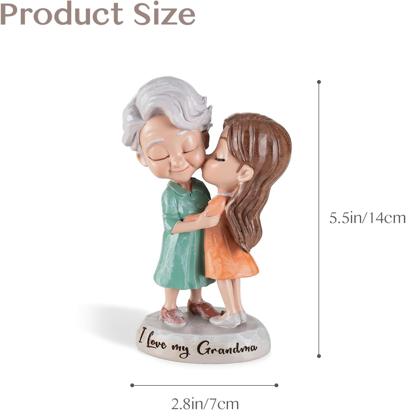 Grandma Birthday Gifts: I Love You Grandma Figurine Gift from Granddaughter - Grandmother Gifts for Mothers' Day - Meaningful Gift for Grandma Nana Gigi Christmas - Image 7
