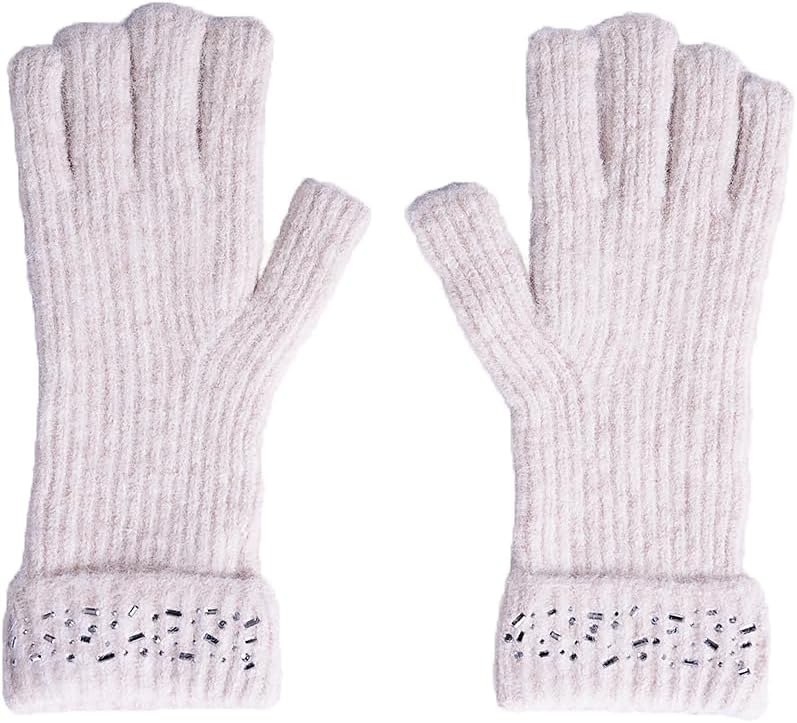 Ted Baker Women's Beanie and Glove Set, Polyester/Acrylic/Wool/Elastane