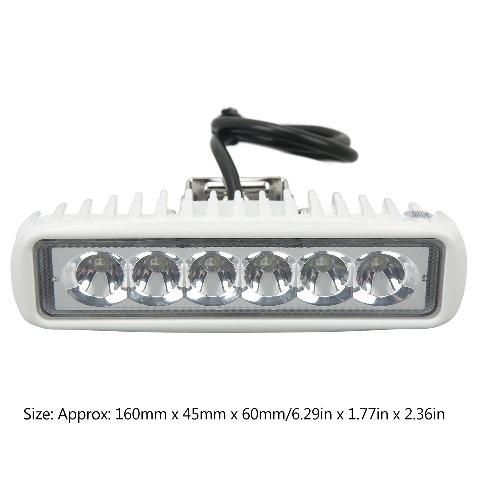 OUKENS Feux de navigation LED pour navires, 12 V à 24 V CC, Lampe de travail LED étanche pour bateaux, adaptée à l'éclairage extérieur de voitures, Yachts(BLANC)