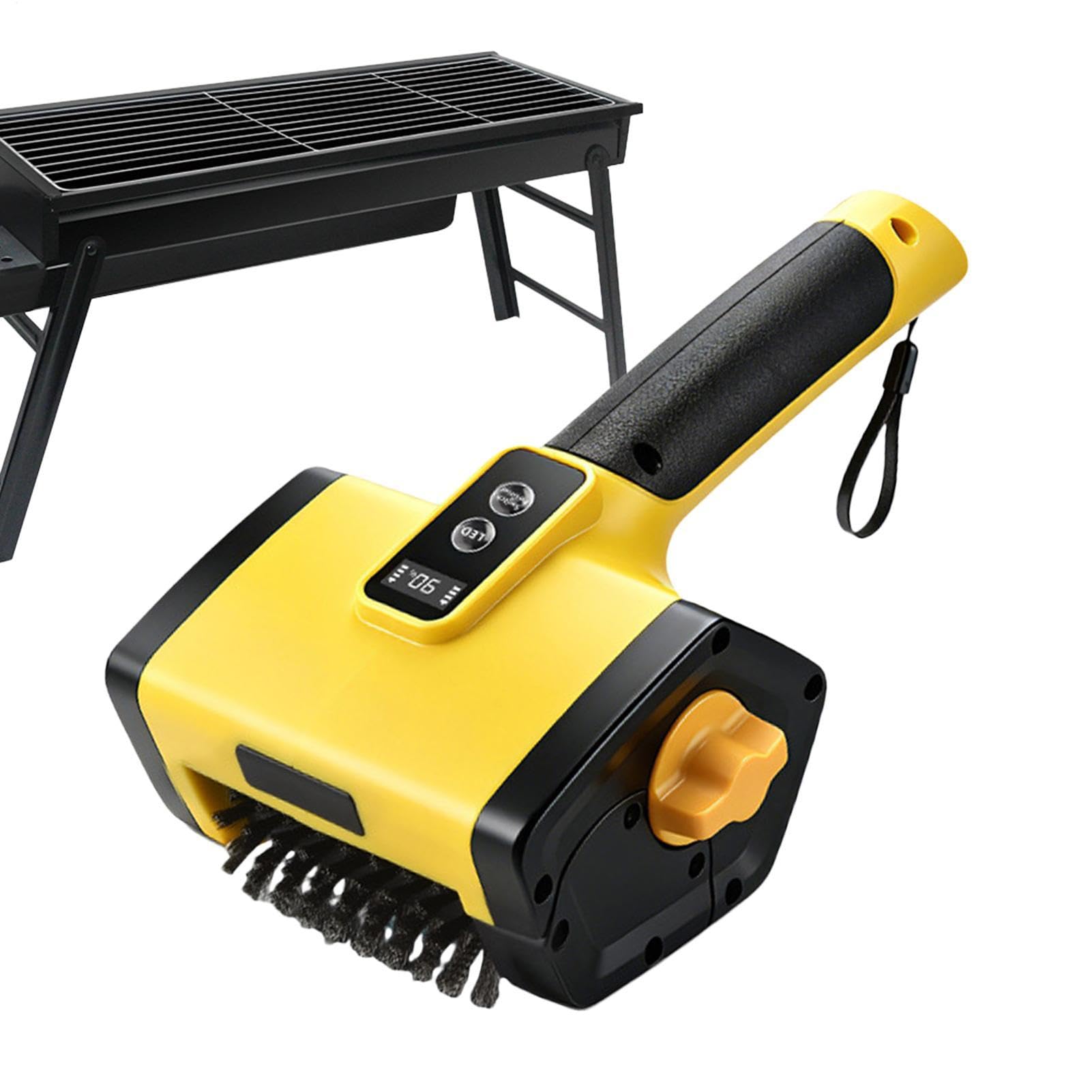 Cepillo Eléctrico Para Parrilla 3000 mAh Recargable | Limpiador Fregador De Parrilla Para Barbacoa, Cocina Interior, Horno, Rejillas, Hogar, Camping Y Restaurante