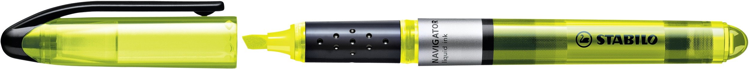STABILO Textmarker 545/4, Navigator, Keilspitze, 1-4mm, sortiert, 4 Stück