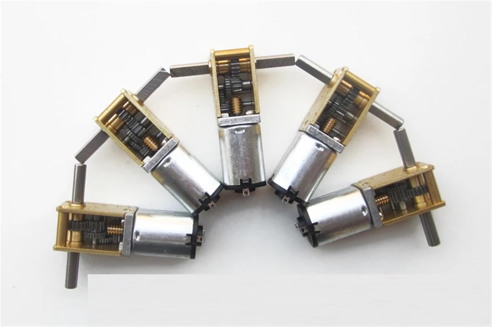 3~12V GA12-N20 Schneckengetriebe-Gleichstrommotor Doppel-/Doppelwellen mit Selbsthemmung 1St(6v 190rpm)