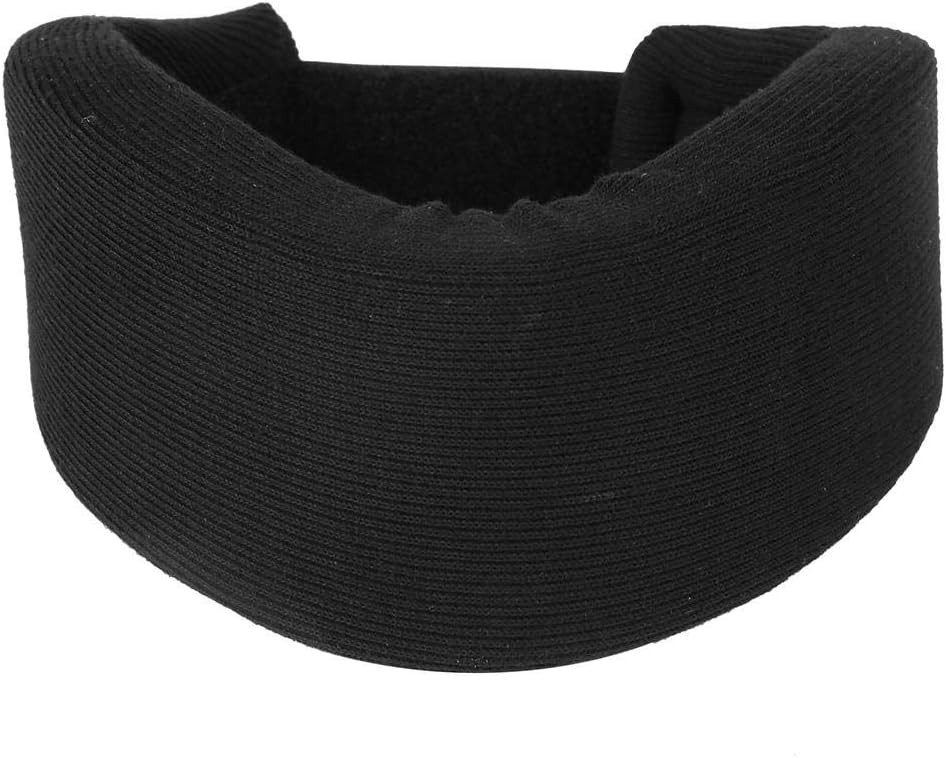 Neck Rest, Sponge Neck Brace, Black Adjustable Breathable for