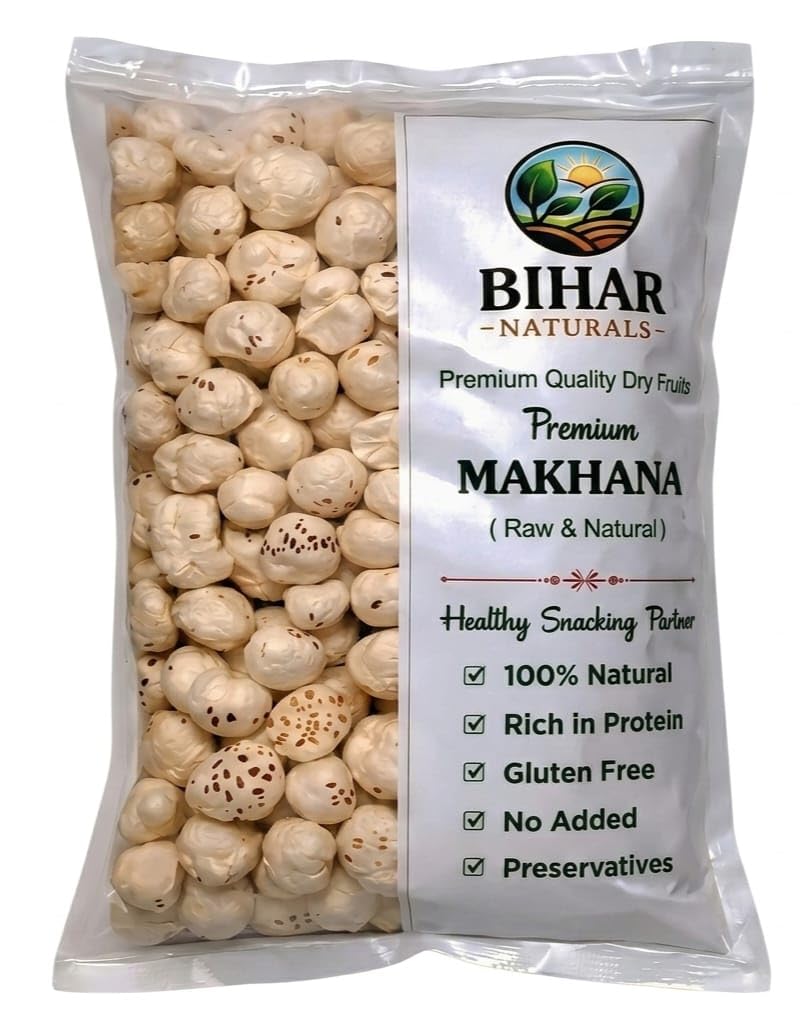 Bihar Naturals Royal Reserve Makhana 100g | 6+ Jumbo Size Fox Nuts | Bihar Origin | Premium Healthy Snack | Crunchy & Natural-image-5