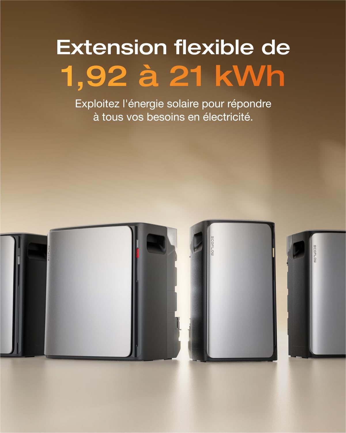 EF EcoFlow STREAM Ultra*2 Batterie de 3,84 kWh pour kit solaire, entrée solaire 2800 W (4 MPPT), ports CA doubles 2300 W, micro-onduleur intégré, extensible à 11,52 kWh, contrôle intelligent par IA