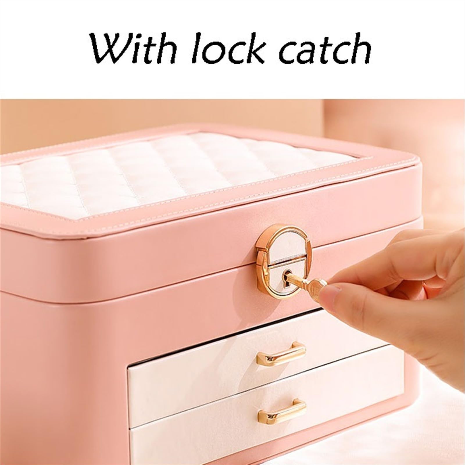Jewelry Box Organizer Jewelry Box Necklace Ring Box Bracelet Necklace Watch Storage Bracelet Earring Box Jewelry Organizer Small (C S) (A S)