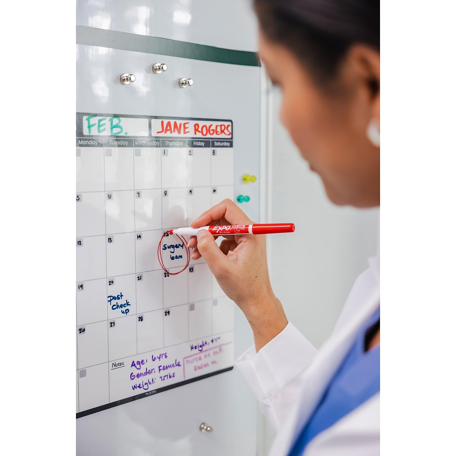 EXPO Dry Erase Markers, Low Odor Ink, Assorted Colors, Fine Tip, 36 Count