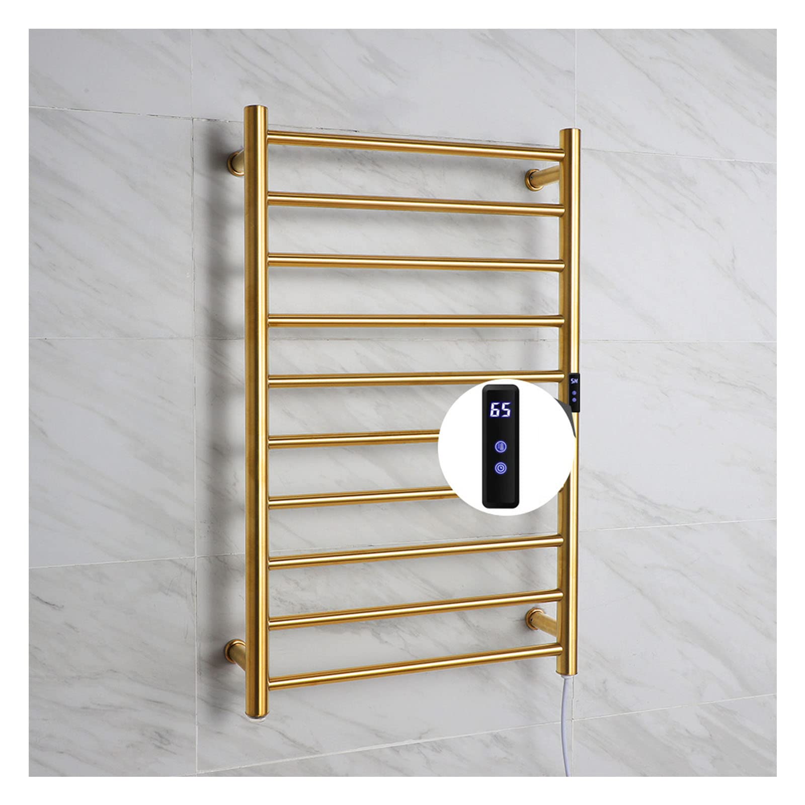 Porte-serviettes chauffant électrique à minuterie pour éliminer l'humidité du linge