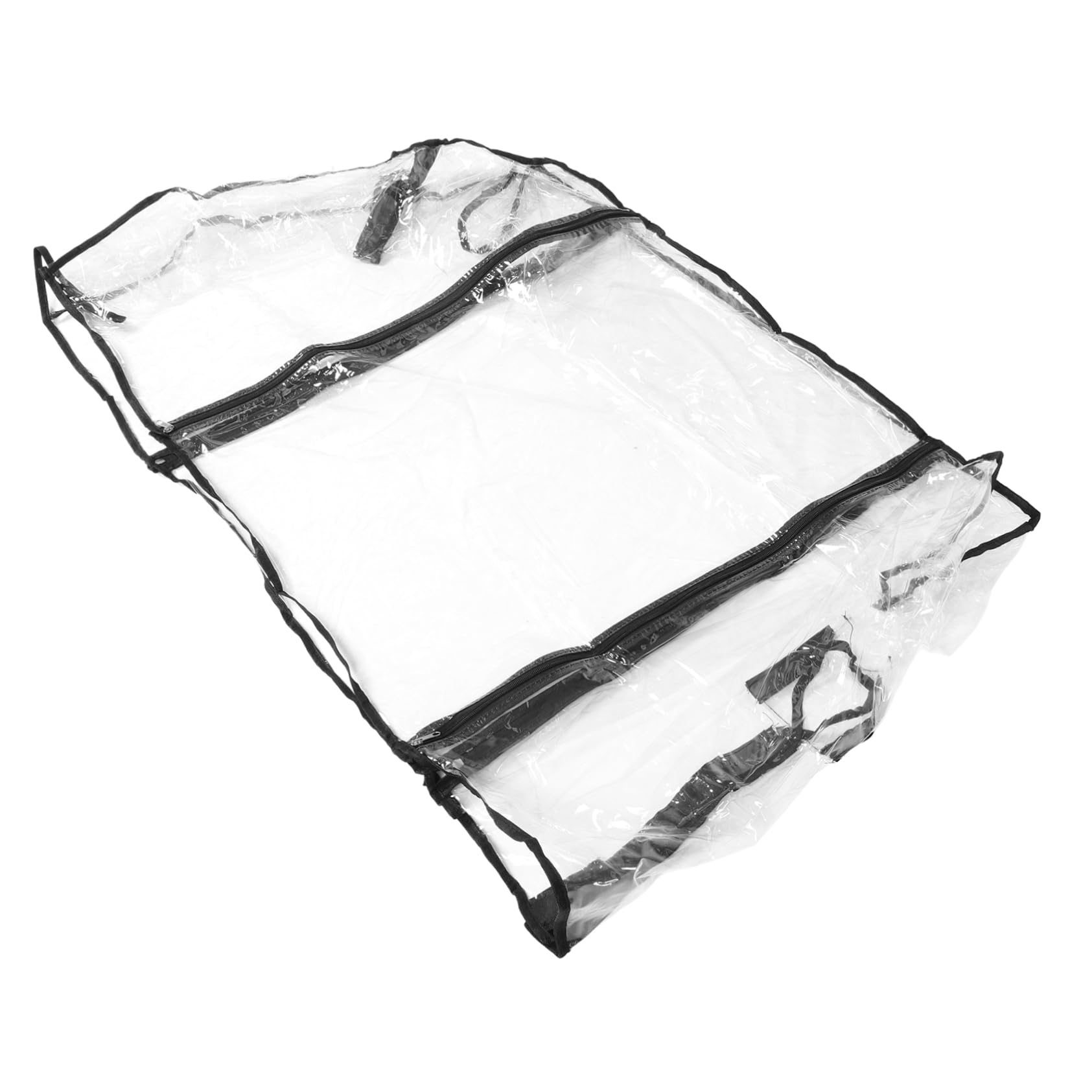 BESPORTBLE Transparente PVC Gartenwagen Abdeckung mit Zuverlässigem Regenschutz und Verschleißfestem Material für Outdoor Camping und Vielseitigen Schutz für Handwagen und Bollerwagen
