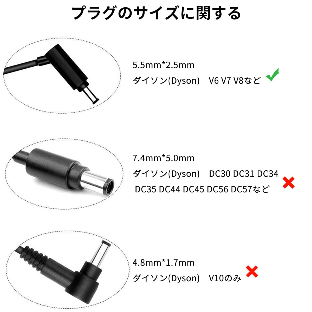 Amazon.co.jp: Tatsusen ダイソン 充電器 掃除機 V10 V11 V12 V15 SV12