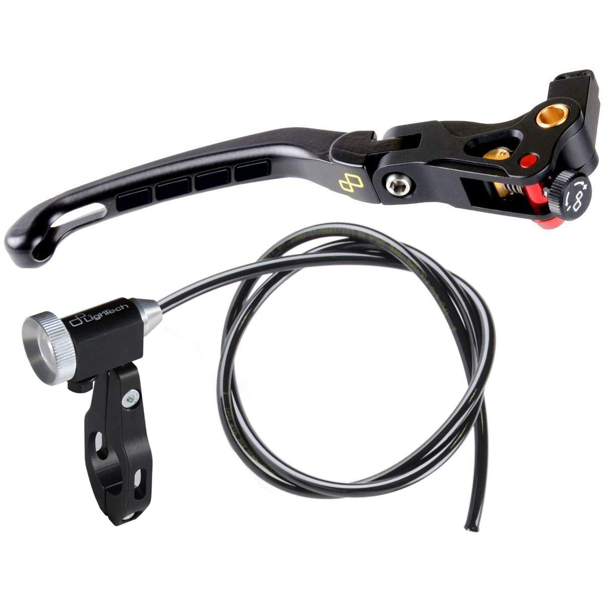 Levier de frein Lightech Alien repliable et réglable en alu noir