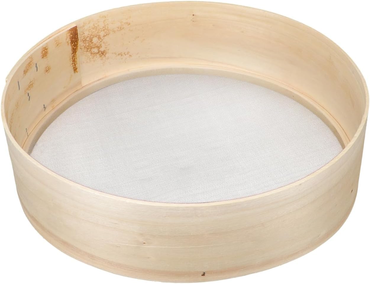 Tamiz de Madera de 25 cm para harina: tamiz Manual de Malla Fina para azúcar Glas y harina.