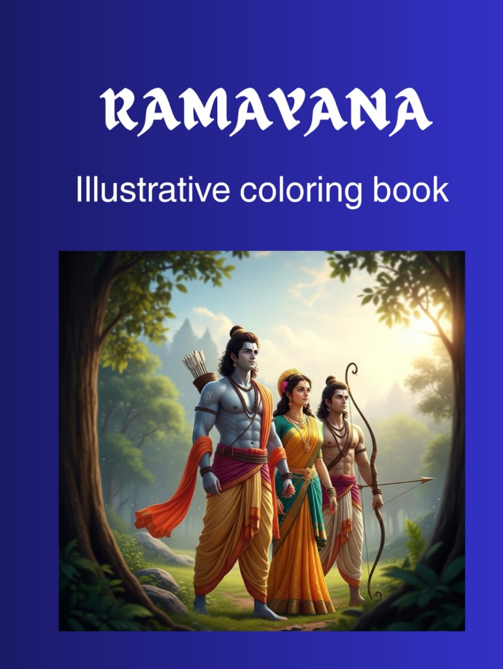 Livre coloriage Ramayana illustré, une idée cadeau originale pour artistes