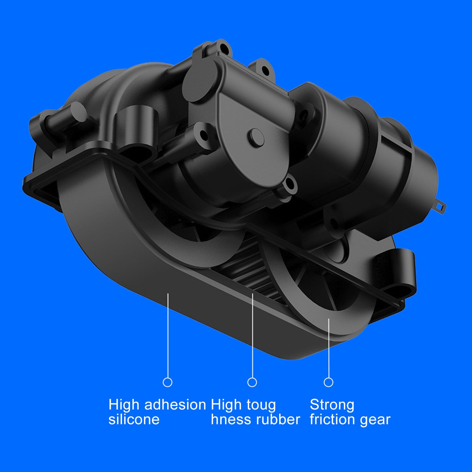 Robot do Czyszczenia Szkła, Automatyczny środek do Czyszczenia Okien 80 W Niski Poziom Hałasu 100-240 V 2800 Pa Ssania Kwadratowy Kształt dla Domu (Wtyczka UE)