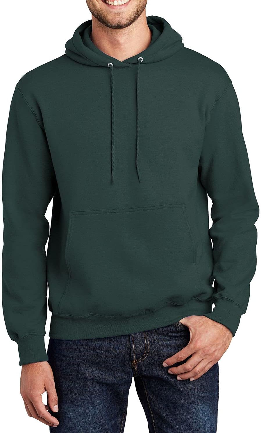 JustBlanks Men Fleece Pullover Hoodie - Regular-Fit Winter Casual Hooded Sweatshirt Front Pouch Pocket Sweatshirts for Men's