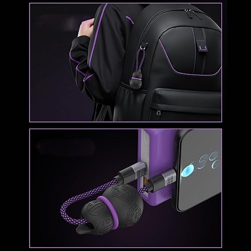 Miniatura 2 de Portable Charging Cable Holder with Decorative Lanyard Silicone Cord for Devices & Travel Accessories Adjustable Silicone Cord Wrap Straps