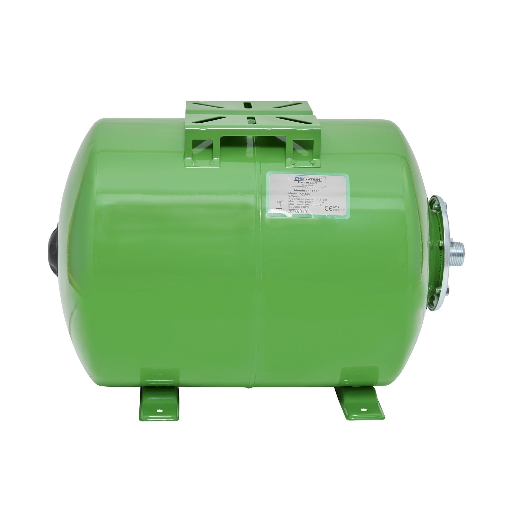Hauswasserwerk 50 L 10.000 L/h Gartenpumpe Edelstahl 2100 Watt 7,8 Bar einstellbarer Druckschalter/Trockenlaufschutz