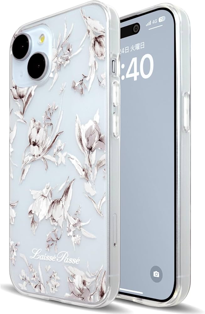 Amazon.co.jp: 【 LAISSE PASSE 正規品 】 iPhone 15 ケース 花柄