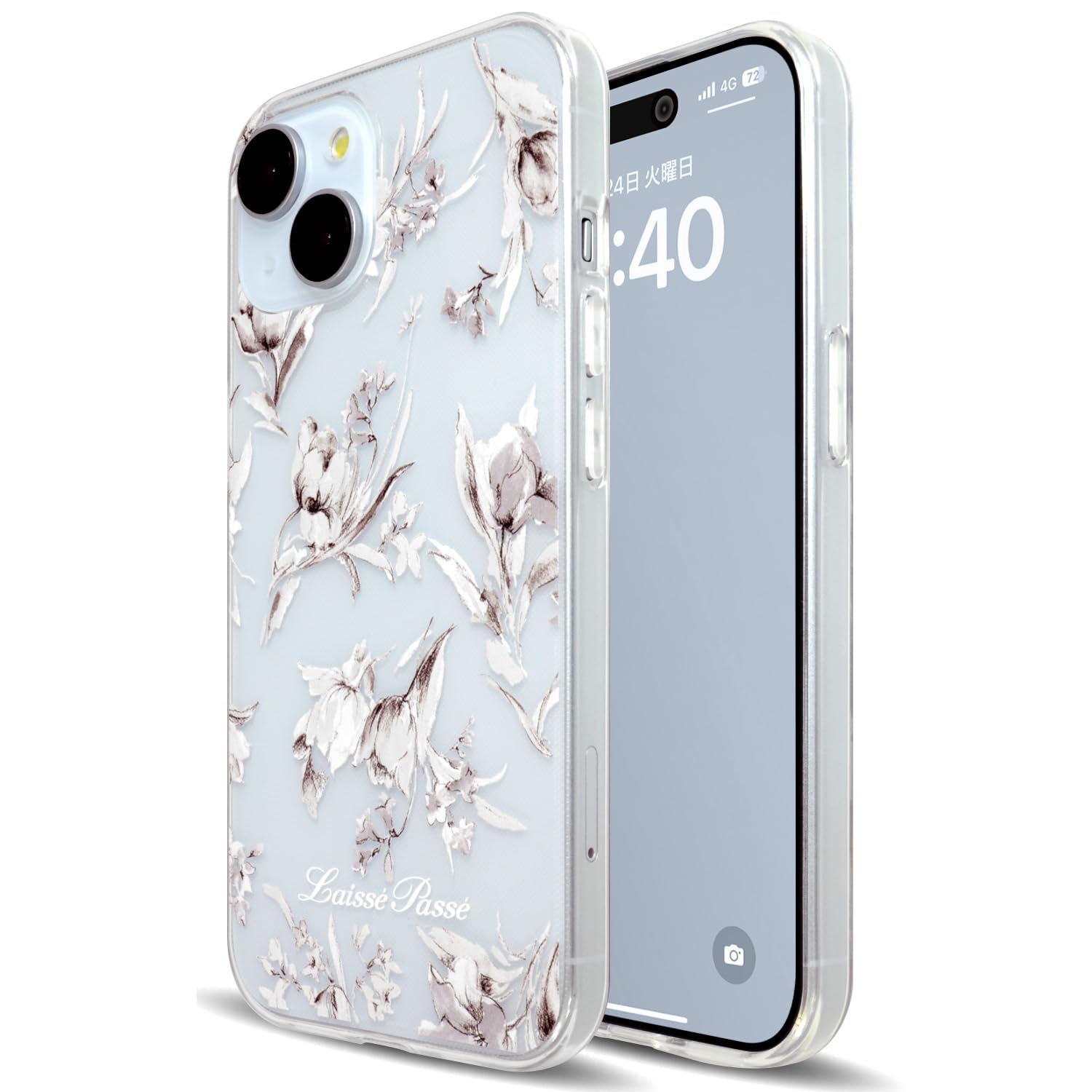 Amazon.co.jp: 【 LAISSE PASSE 正規品 】 iPhone 15 ケース 花柄