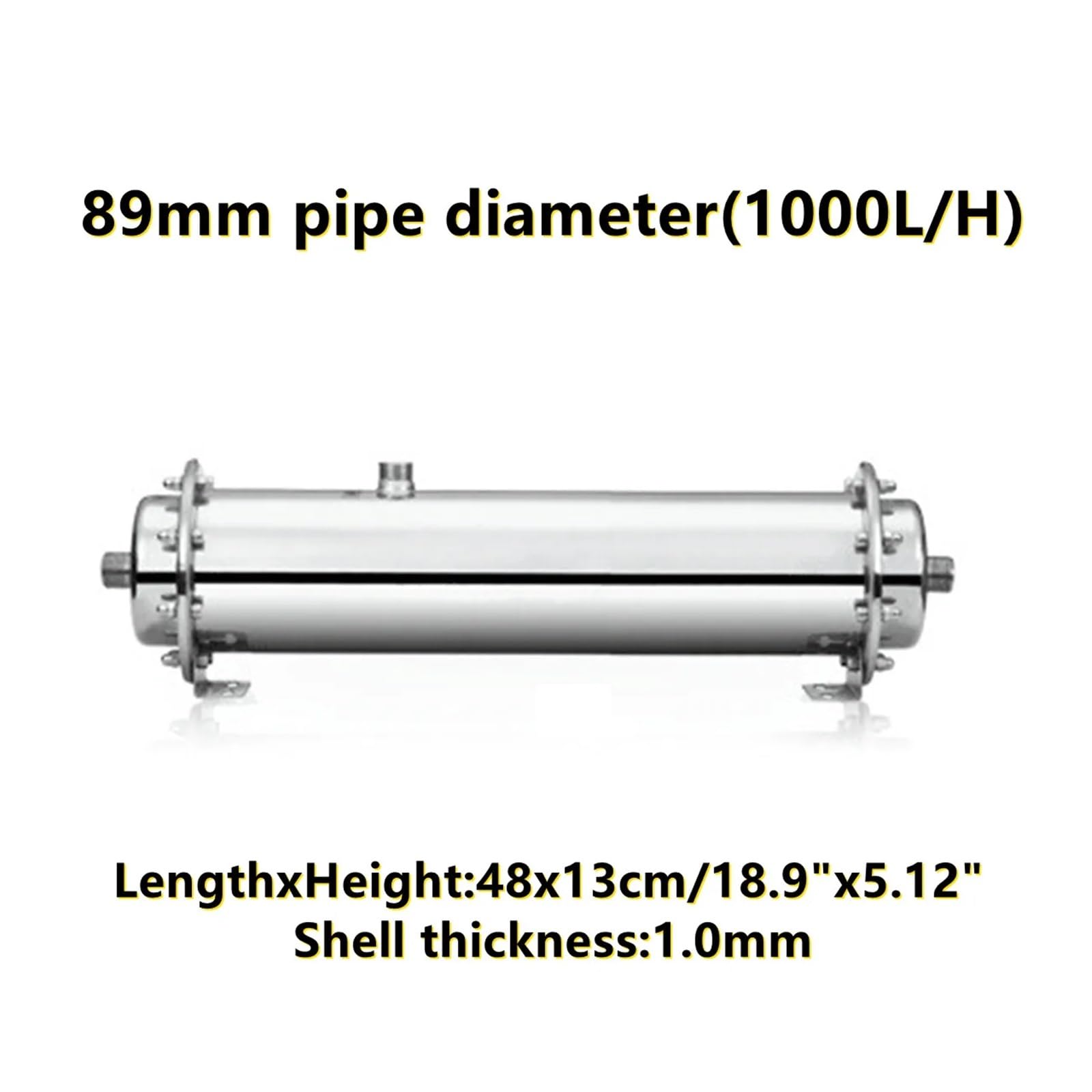 Osmosis Inversa Domestica, Filtro de Agua de Acero Inoxidable 600L/1000L 304, purificador de ultrafiltración PVDF, filtros UF Rectos for Bebidas comerciales en el hogar y la Cocina